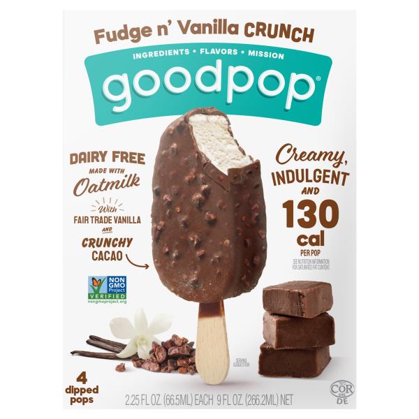 GoodPop Dipped Pops, Fudge n' Vanilla Crunch Publix Super Markets