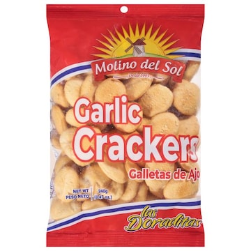 Molino del Sol Crackers, Garlic