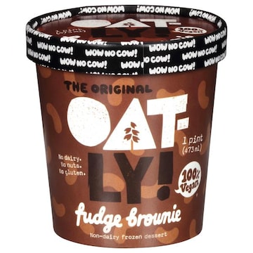 Oatly Frozen Dessert, Non-Dairy, Fudge Brownie