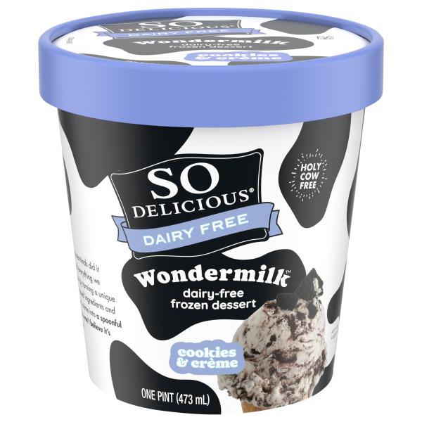 So Delicious Dairy Free Wondermilk Frozen Dessert, Dairy-Free, Cookies ...