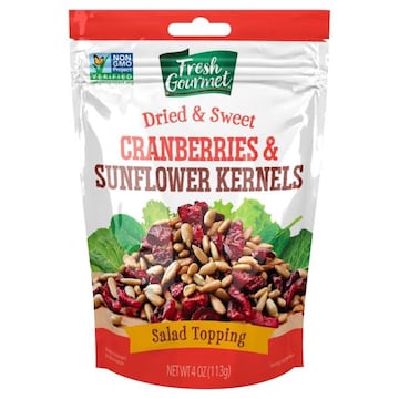 Fresh Gourmet Cranberries & Sunflower Kernels, Dried & Sweet
