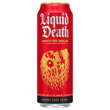 Liquid Death Naturally Flavored Sparkling Water, Convicted Melon
