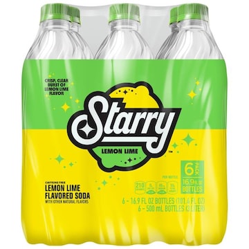 Starry Lemon Lime Soda, Caffeine Free
