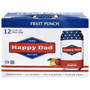 Happy Dad Fruit Punch Hard Seltzer