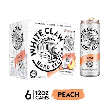 White Claw Hard Seltzer Peach 6 Pack