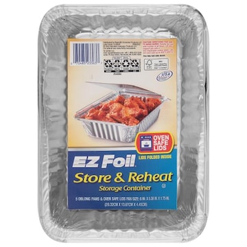 EZ Foil Pans & Lids, Store & Reheat