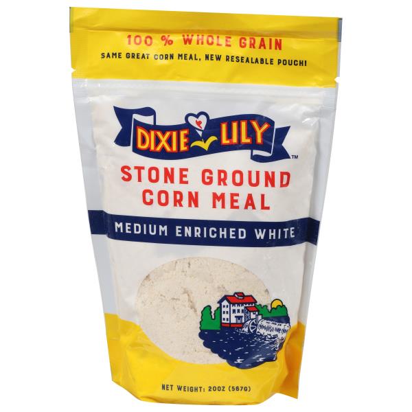 Dixie Lily Corn Meal, Stone Ground, Medium Enriched White Publix Super Markets