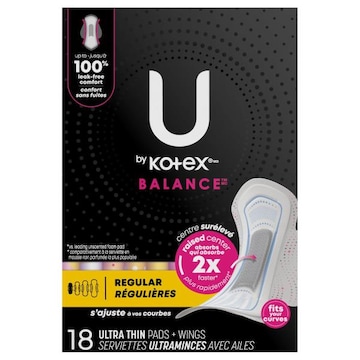 U by Kotex Balance UItra Thin Regular Pads + Wings