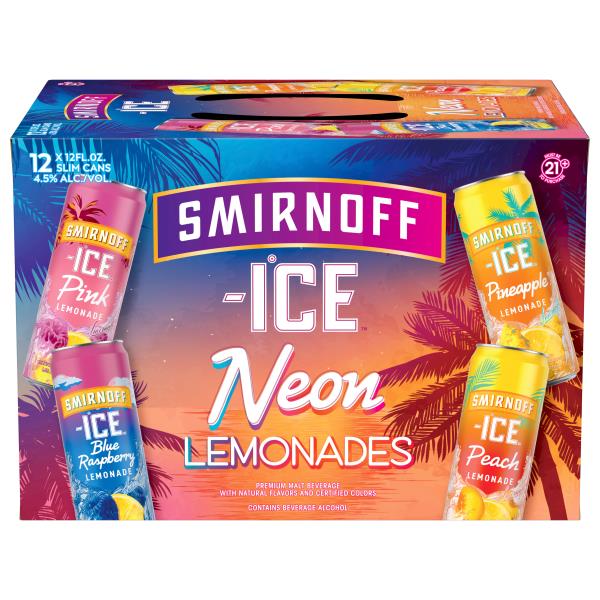 Smirnoff Ice Malt Beverage, Neon Lemonades | Publix Super Markets