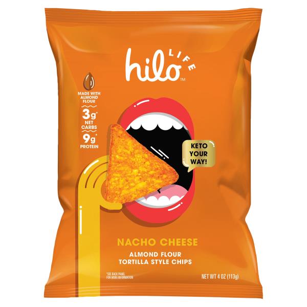 Hilo Life Chips, Almond Flour, Tortilla Style, Nacho Cheese Publix