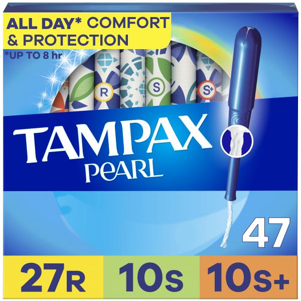 Tampax Pearl Tampons, Regular/Super/Super Plus, Jumbo Publix Super
