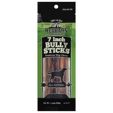 Redbarn Dog Chews, Premium, Bully Sticks, 7 Inch