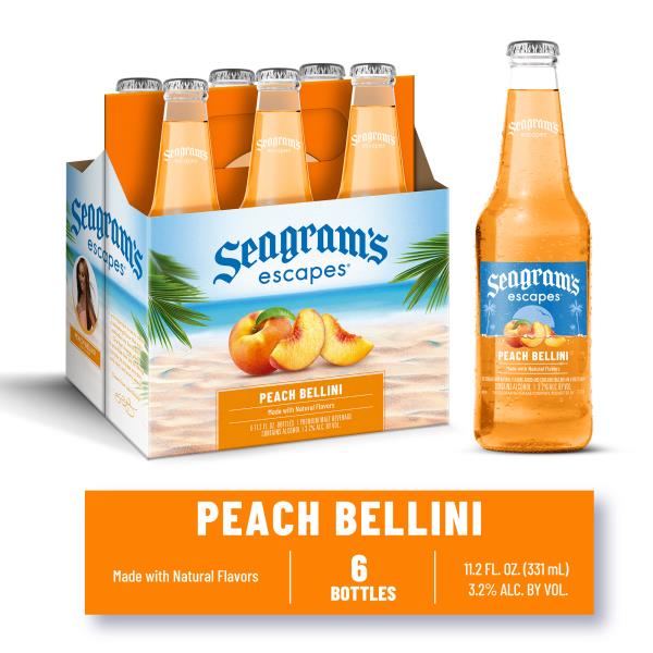 Seagram's Escapes Escapes Malt Beverage, Peach Bellini Publix Super