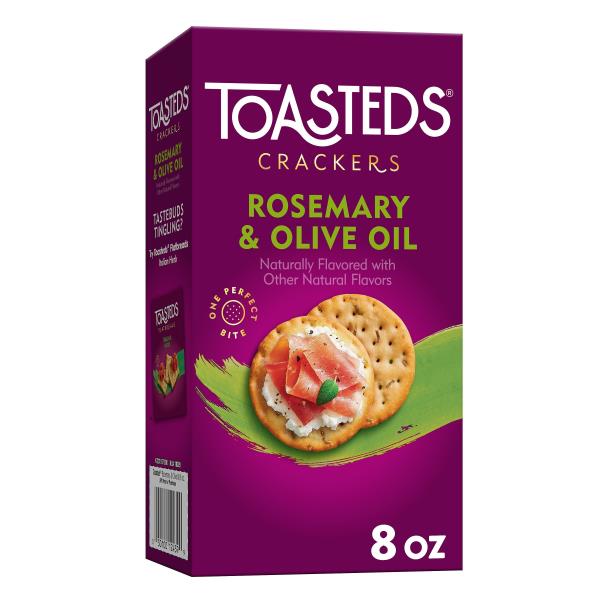 Toasteds Crackers, Rosemary & Olive Oil Publix Super Markets