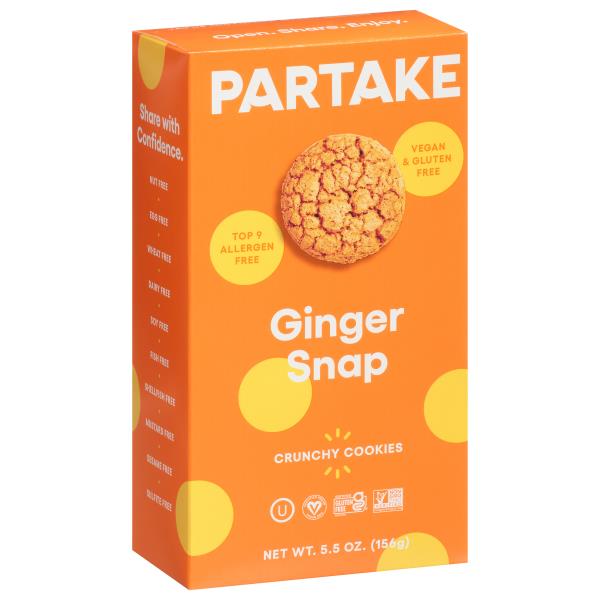 Partake Cookies, Crunchy, Ginger Snap Publix Super Markets