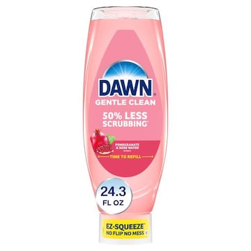 Dawn Gentle Clean EZ-Squeeze Dish Soap, Pomegranate & Rose Water, 24.3 Fl Oz