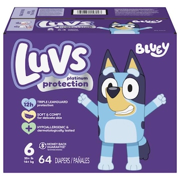 Luvs Diapers, Bluey, 6 (35 + lb)