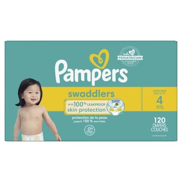 Pampers Swaddlers Diapers, Size 4, 66 Count