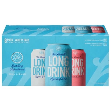 The Finnish Long Drink Traditional Citrus/Zero Sugar Citrus/Cranberry Gin Variety Pack