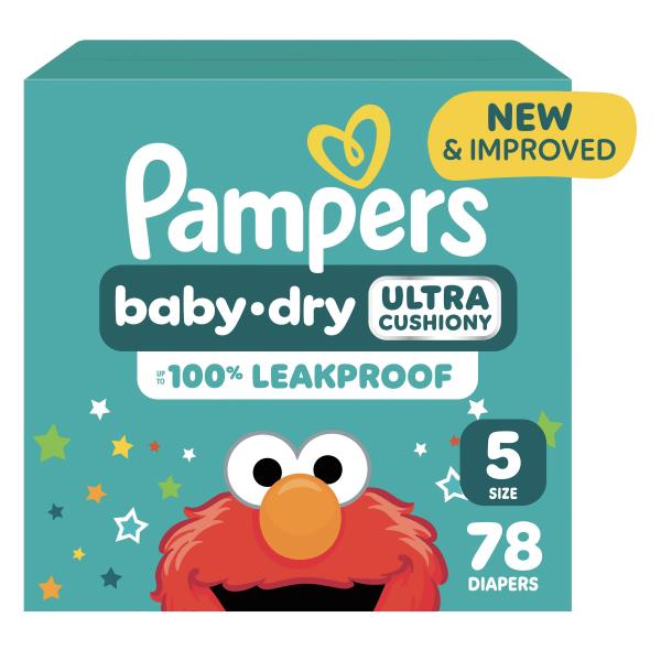 Pampers Baby Dry Diapers, Size 5, 78 Count | Publix Super Markets