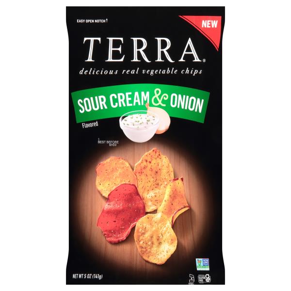 Terra Vegetable Chips, Real, Sour Cream & Onion Flavored Publix Super