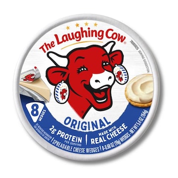 The Laughing Cow Creamy Original Spreadable Cheese Wedges, 8 pack (5.4 oz)
