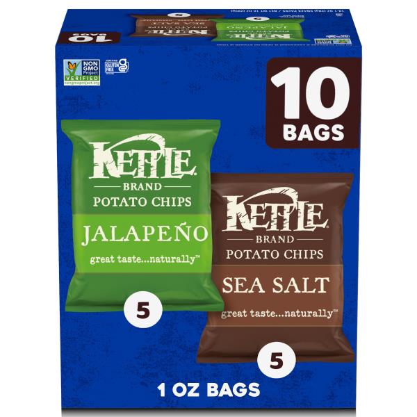 Kettle Brand® Sea Salt and Jalapeno Kettle Potato Chips Variety