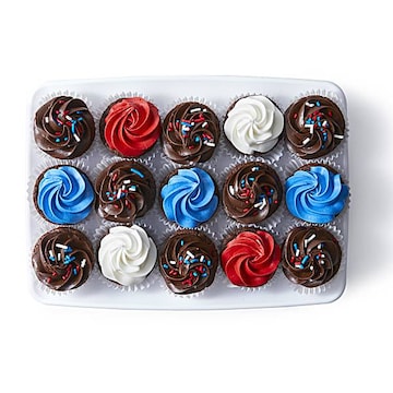 Patriotic Brownie Bite Platter 15-Count