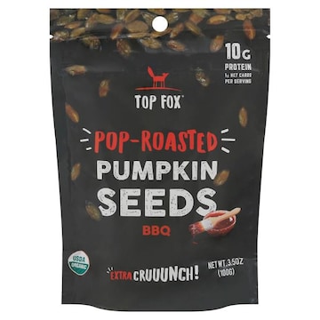 Top Fox Pumpkin Seeds, BBQ, Pop-Roasted