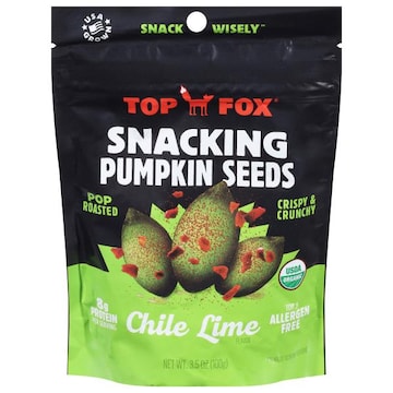 Top Fox Pumpkin Seeds, Chile-Lime, Pop Roasted