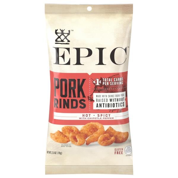 Epic Pork Rinds, Hot + Spicy with Chipotle Peppers Publix Super Markets