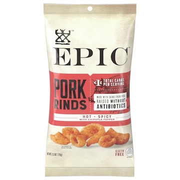 Epic Pork Rinds, Hot + Spicy with Chipotle Peppers