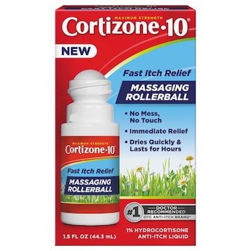Cortizone-10 Anti-Itch Liquid, Massaging Rollerball, Maximum Strength