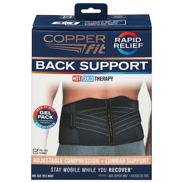 Copper Fit Rapid Relief Hot Cold Therapy Back Support