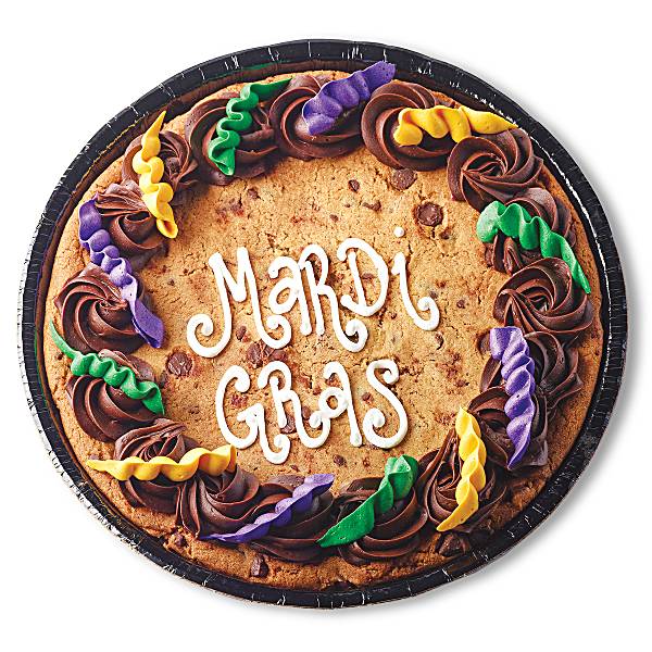 mardi gras cookie cake