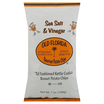 Old Florida Russet Potato Chips, Old Fashioned Kettle Cooked, Sea Salt & Vinegar