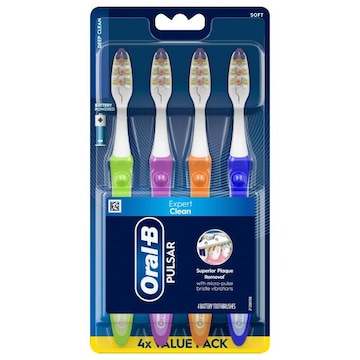 Oral-B Pulsar Soft Expert Clean Battery Toothbrushes Value Pack