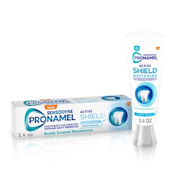 SENSODYNE Pronamel Active Shield Whitening Enamel Toothpaste, Cool Mint - 3.4 Ounces