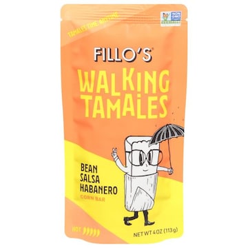 Fillo's Corn Bar, Bean Salsa Habanero, Walking Tamales, Hot