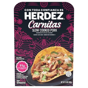 Herdez Pork, Slow Cooked, Carnitas