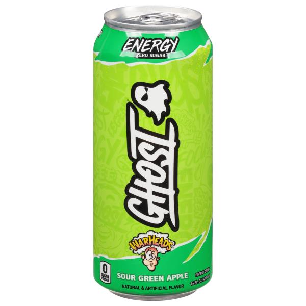 Ghost Warheads Energy Drink, Zero Sugar, Sour Green Apple | Publix ...