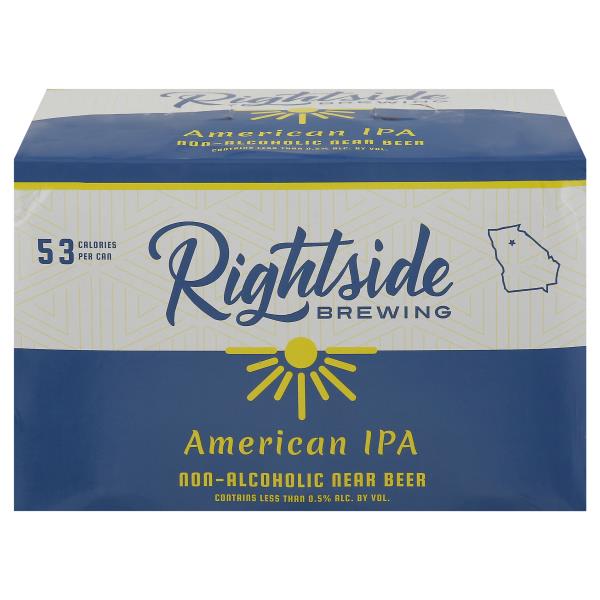 Rightside Brewing NonAlcoholic Near Beer, American IPA, 6 Pack Publix Super Markets