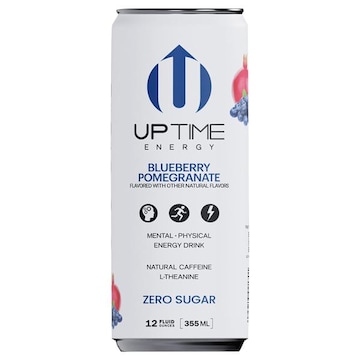 Uptime Zero Sugar Blueberry Pomegranate Energy Drink