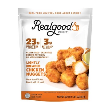 Realgood Foods Co. Lightly Breaded Chicken Nuggets