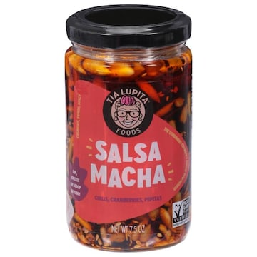 Tia Lupita Foods Salsa Macha Chilis, Cranberries, Pepitas