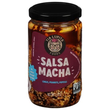 Tia Lupita Foods Salsa Macha Chilis, Peanuts, Pepitas