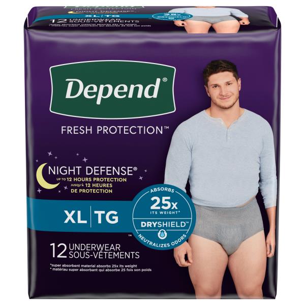 Depend Night Defense Underwear, XL | Publix Super Markets