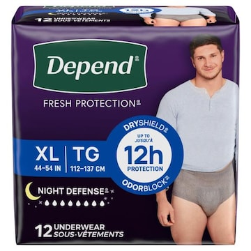 Depend Fresh Protection Night Defense Underwear
