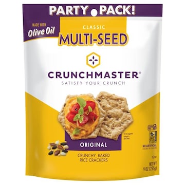 Crunchmaster Classic Multi-Seed Crunchy Baked Original Rice Crackers Party Pack