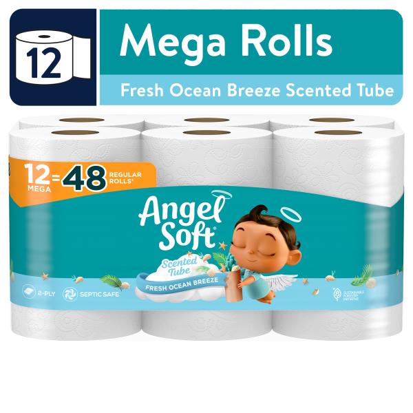 Angel Soft Toilet Paper, Scented, Mega Rolls Publix Super Markets